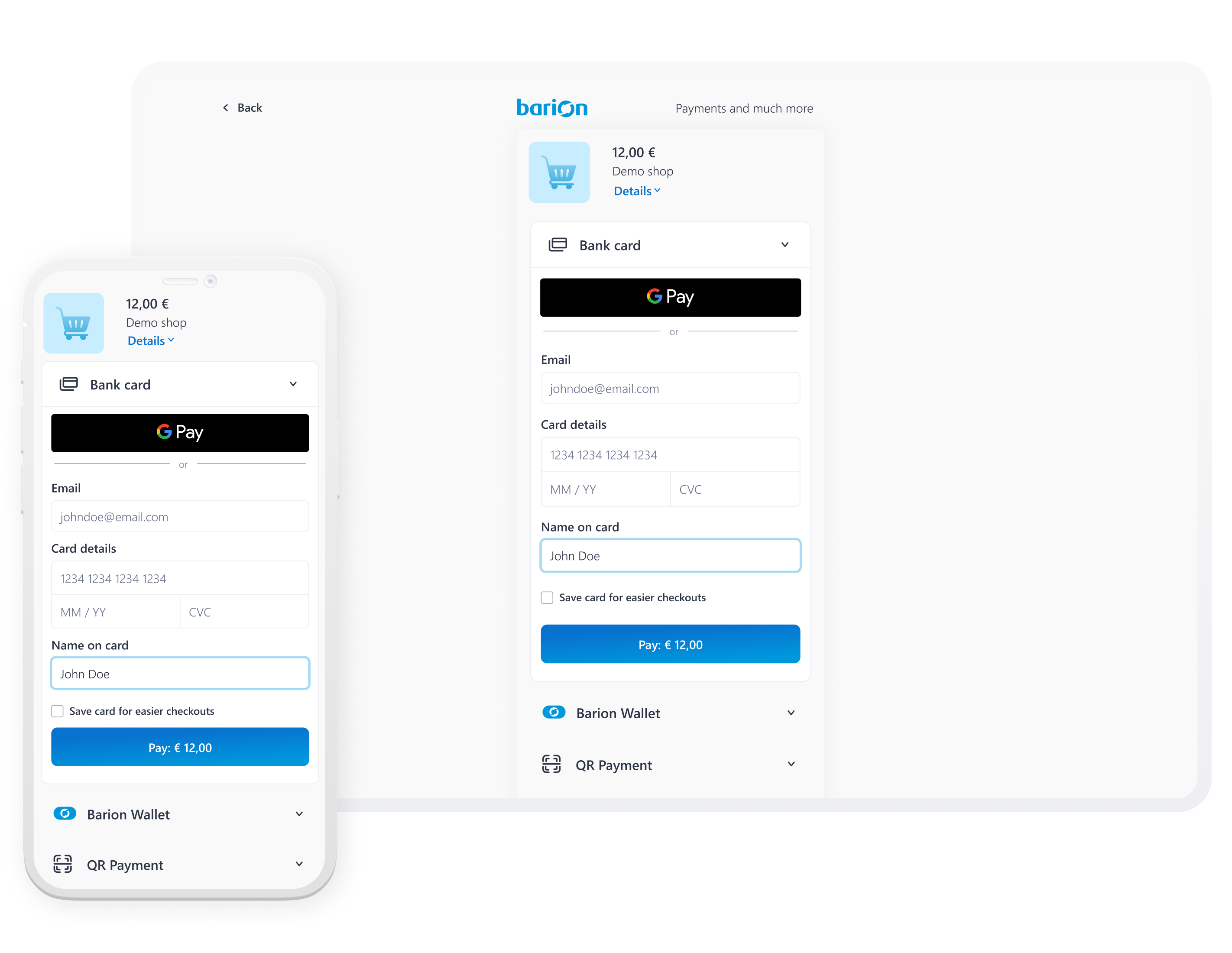 Barion Smart Gateway redesign