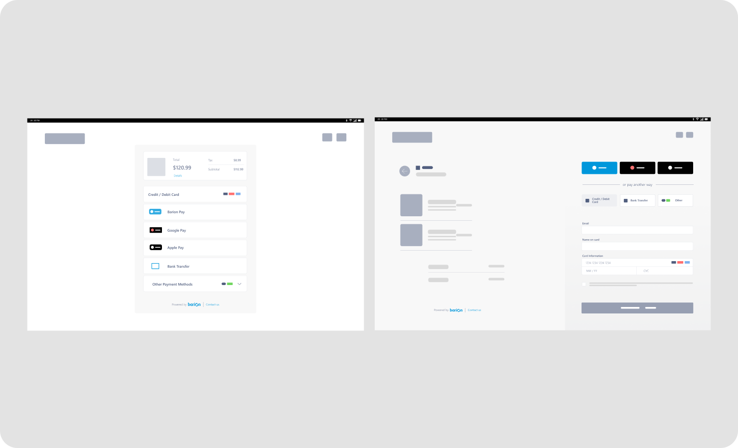 Wireframe explorations